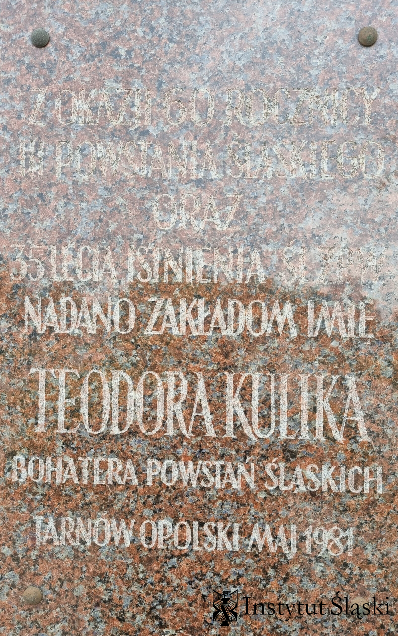 Tablica Upamiętniająca Teodora Kulika1